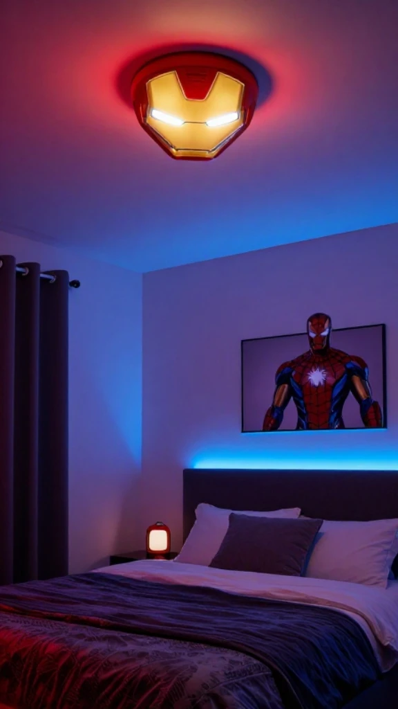 Install Marvel-Themed Lighting