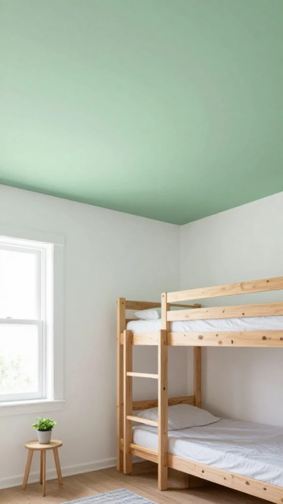Paint the Ceiling Green for a Wow Factor