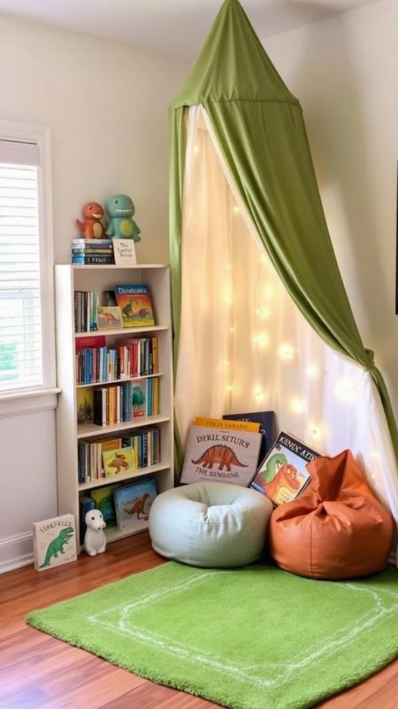 Set Up a Dino Reading Nook