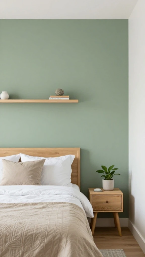Start with a Sage Green Accent Wall