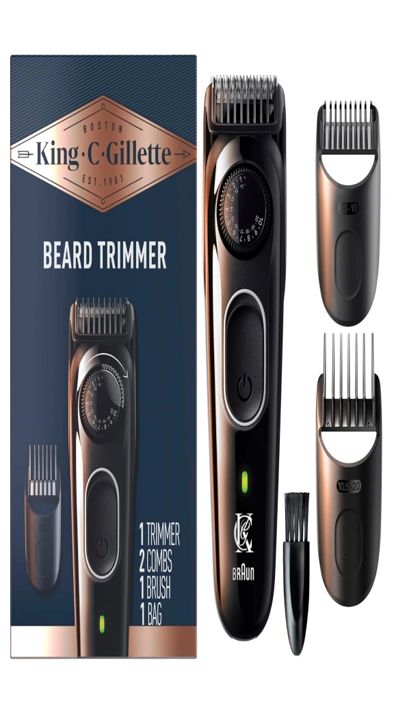 King C Gillette Cordless Mens Beard Trimmer Kit